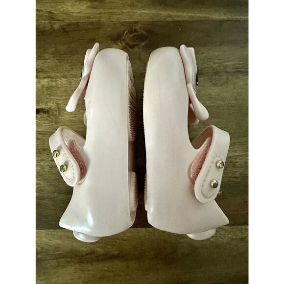Mini Melissa Ultragirl Pink French Bulldog Mary Jane Shoes Waterproof 5 - Picture 5 of 10